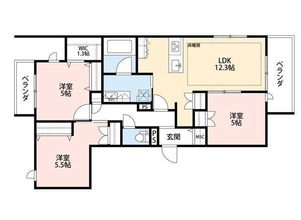 NAKASUの物件間取画像